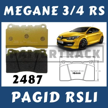 PASTILLAS PAGID RSL1 MEGANE RS - 2487 BREMBO
